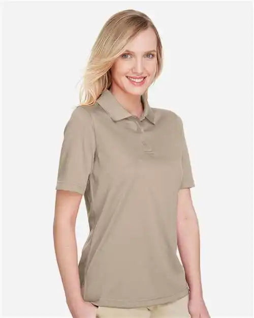 Harriton M348w Women’s Advantage Snag Protection Plus Polo - Khaki