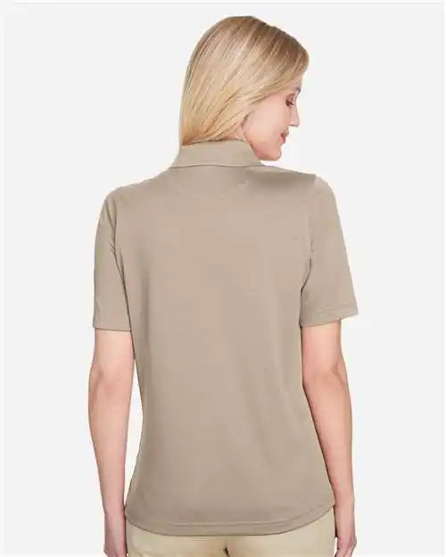 Harriton M348w Women’s Advantage Snag Protection Plus Polo - Khaki
