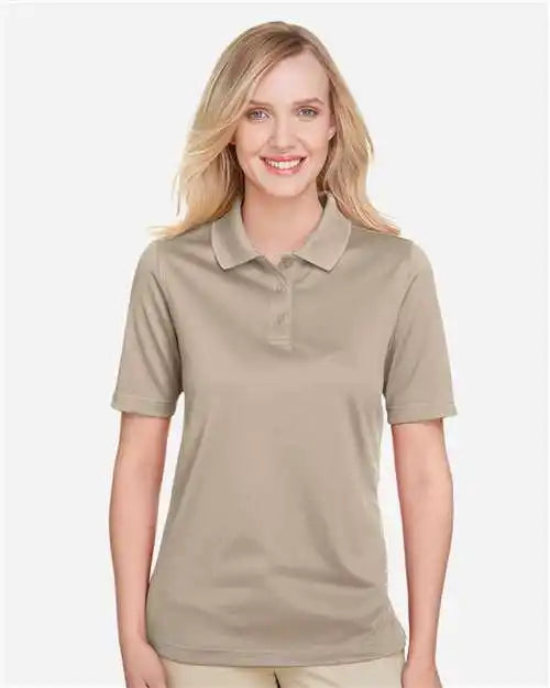Harriton M348w Women’s Advantage Snag Protection Plus Polo - Khaki