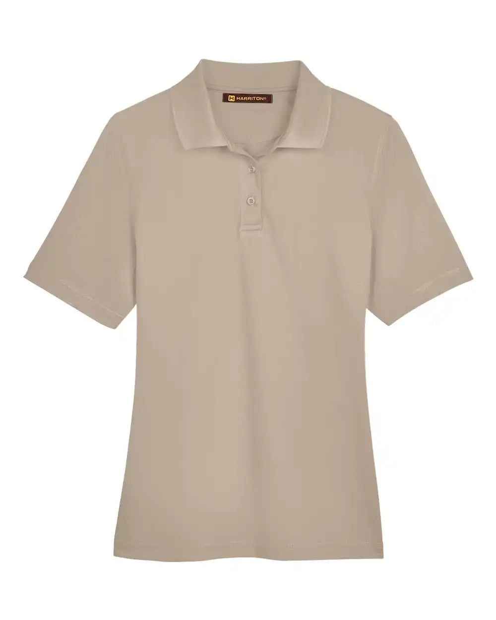 Harriton M348w Women’s Advantage Snag Protection Plus Polo - Khaki - Xs