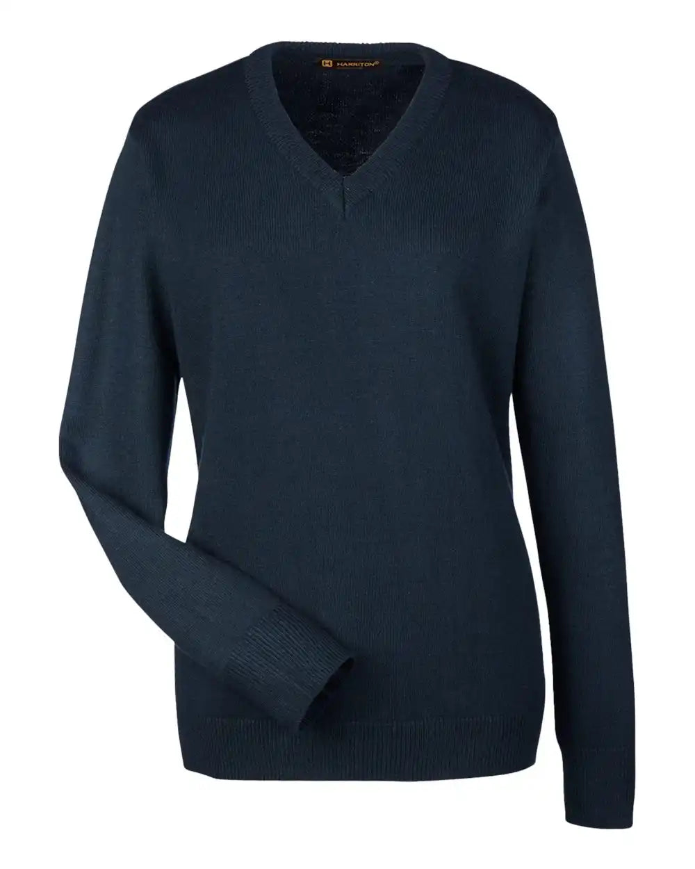 Harriton M420w Womens Pilbloc V-neck Sweater - Dark Navy - Xs