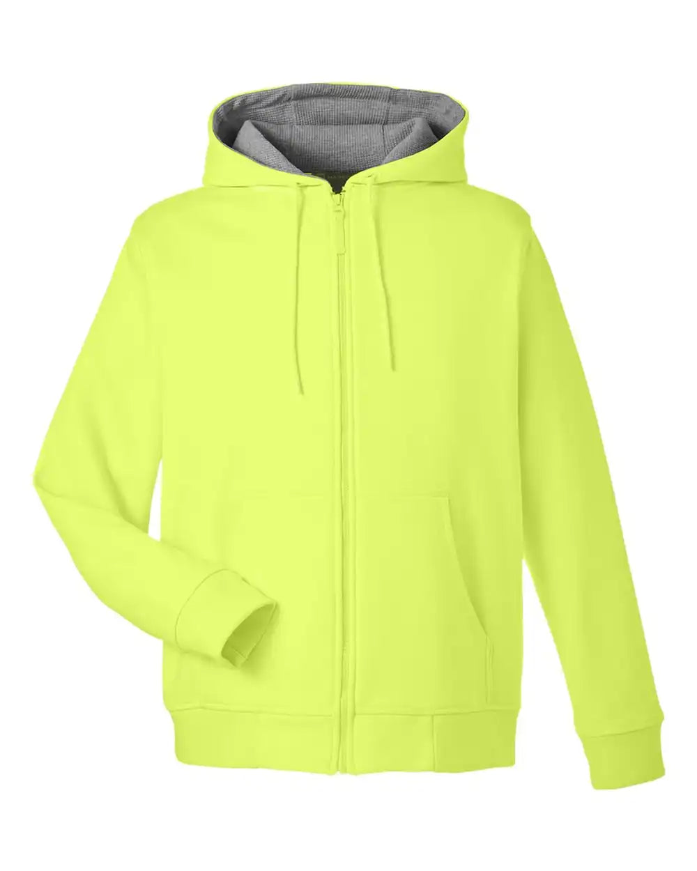 Harriton M711 Unisex Climabloc™ Lined Heavyweight Hooded Sweatshirt - Safety Yellow - Xs