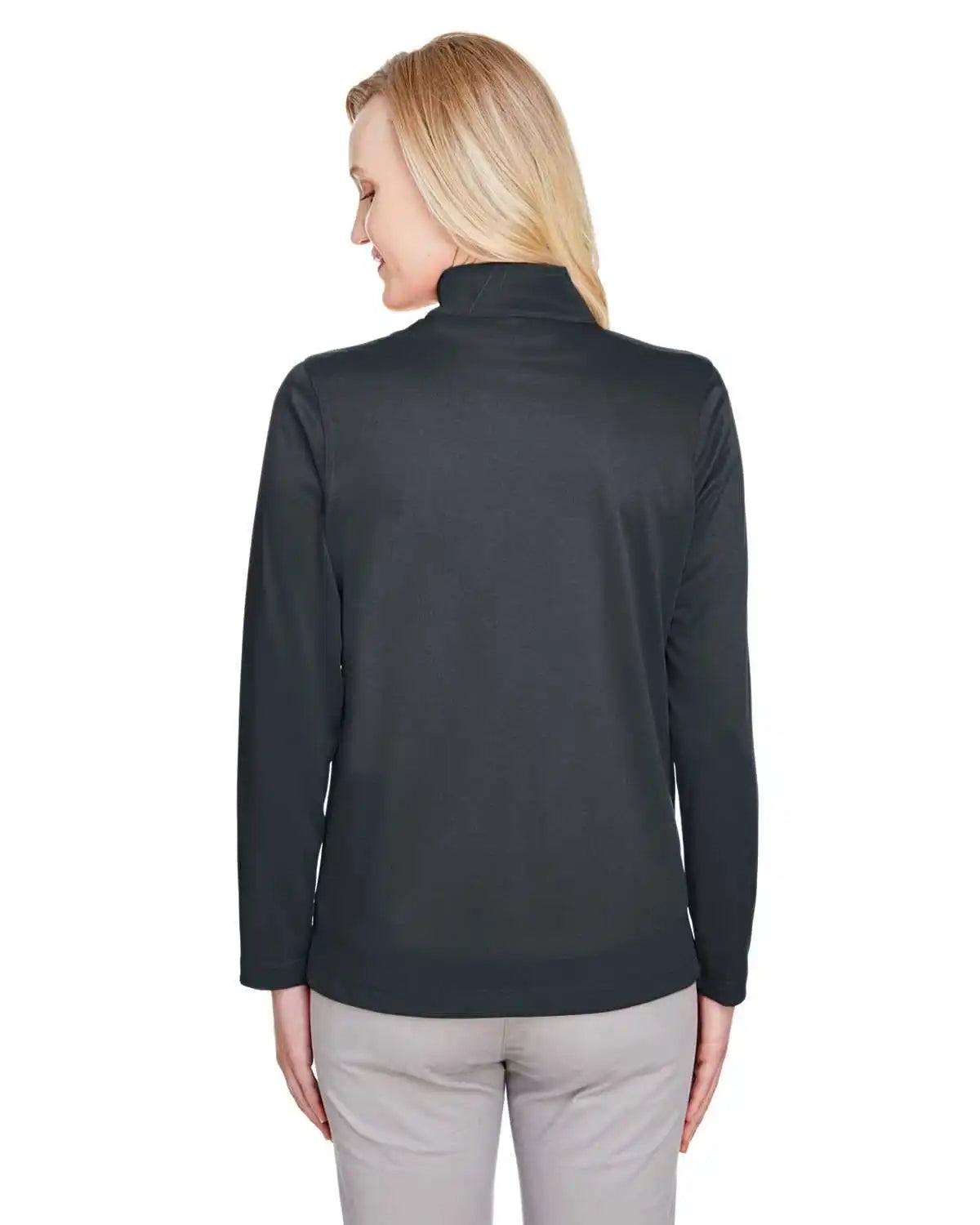 Harriton M748w Ladies’ Advantage Snag Protection Plus Il Quarter-zip - Dark Charcoal