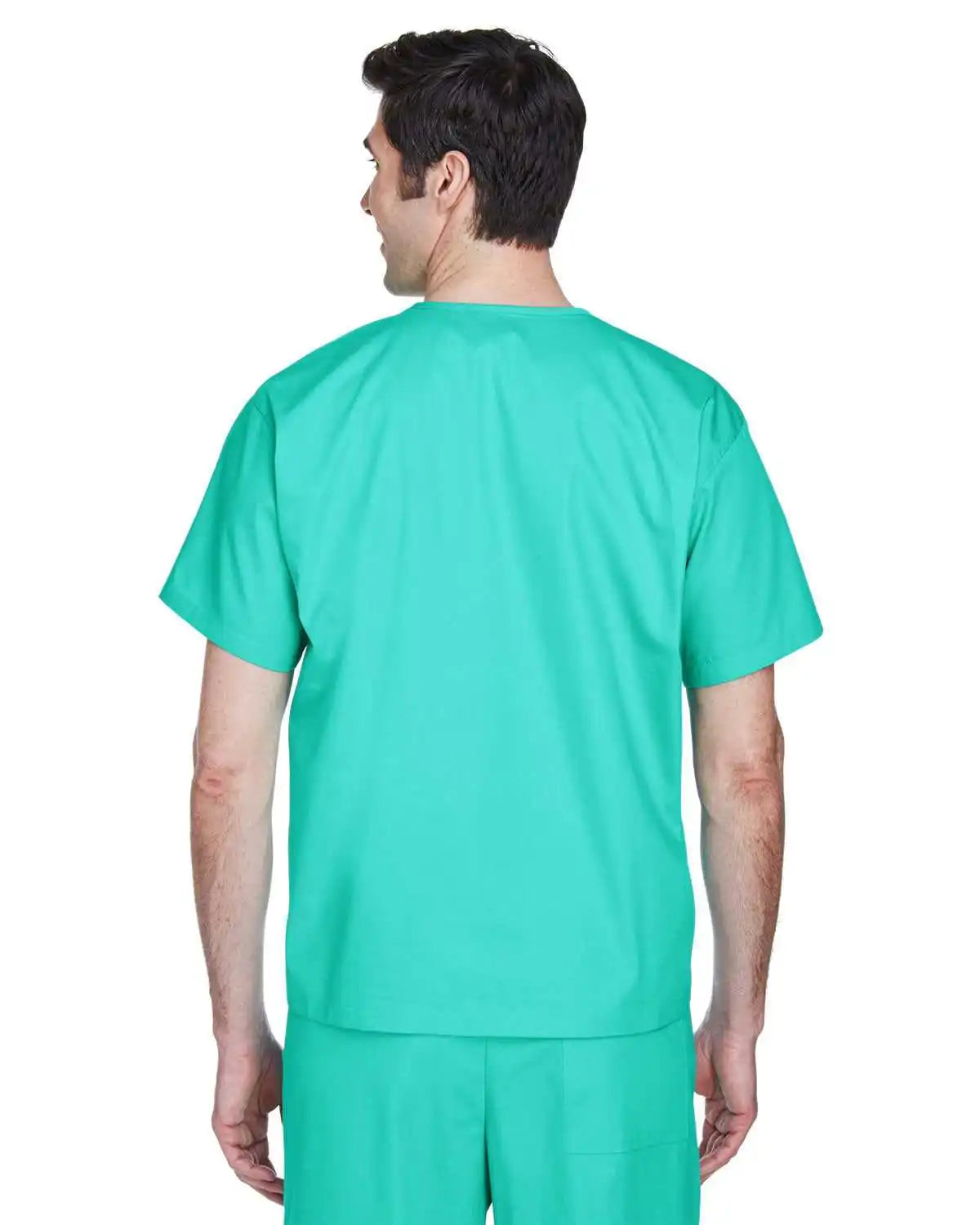 Harriton M897 Adult Restore 49 Oz Scrub Top - Aqua Green - Xxs