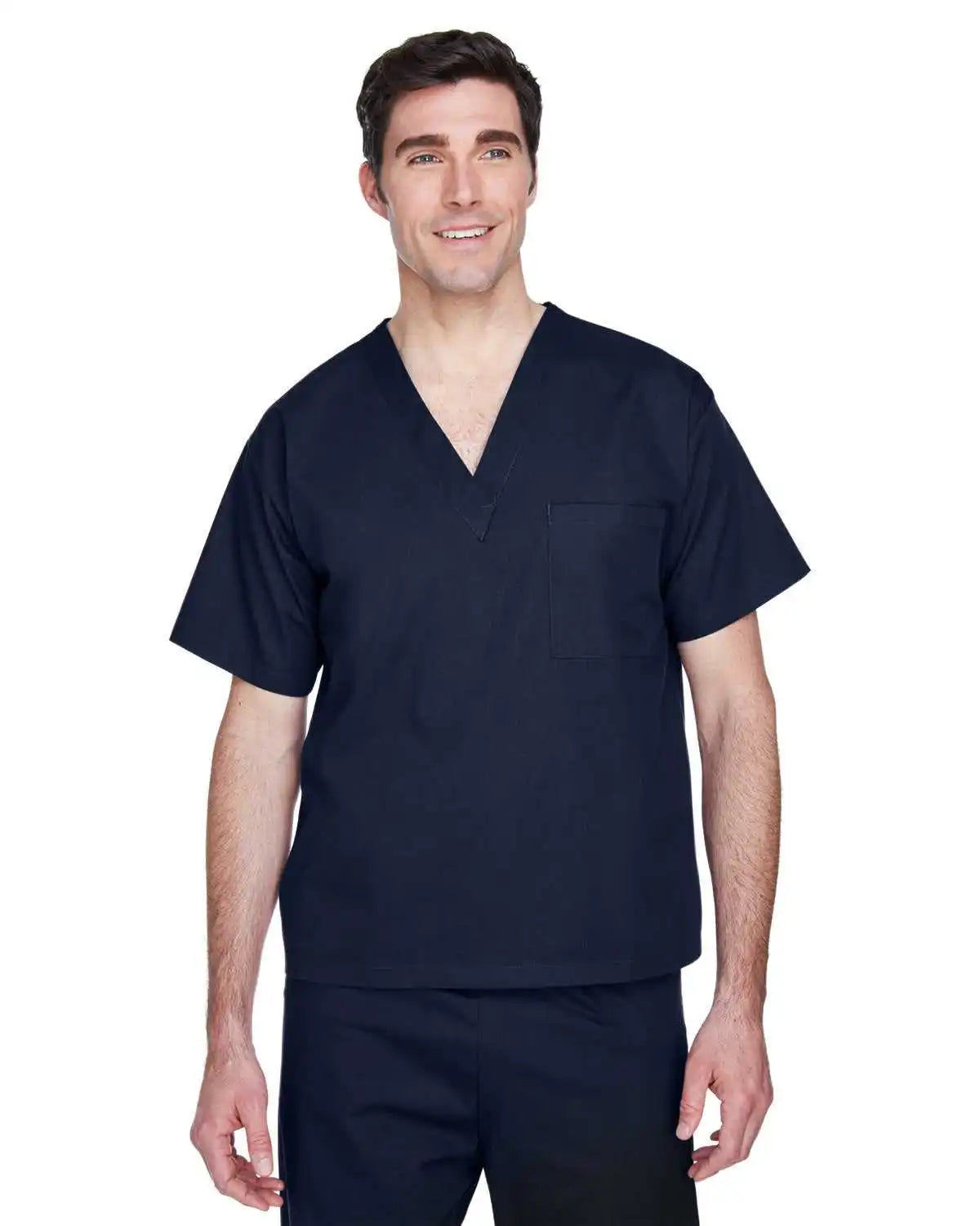 Harriton M897 Adult Restore 49 Oz Scrub Top - Dark Navy