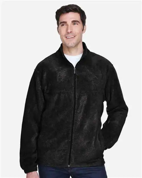 Harriton M990 Men’s Full-zip Fleece - Black
