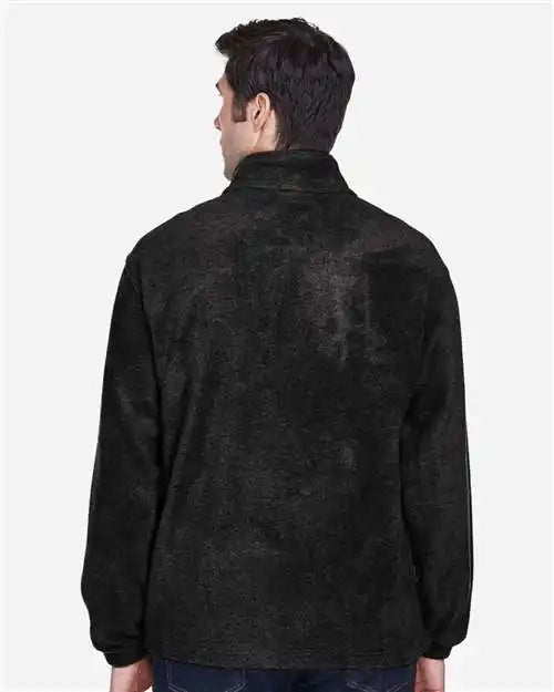 Harriton M990 Men’s Full-zip Fleece - Black