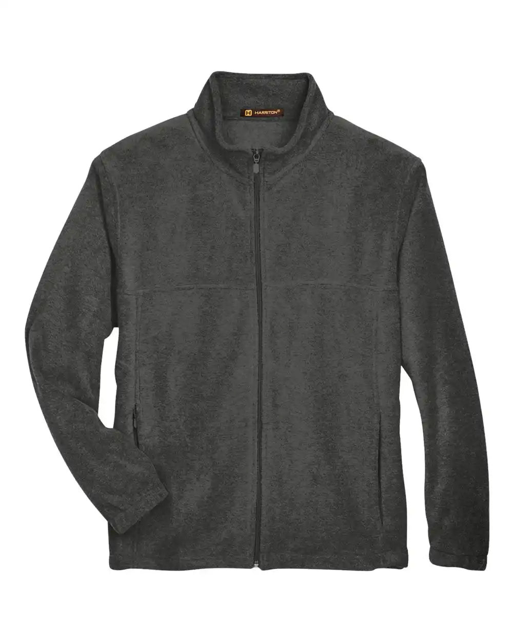 Harriton M990 Men’s Full-zip Fleece - Charcoal - Xs