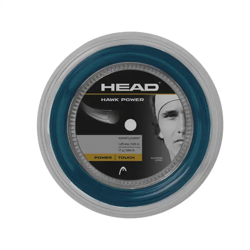 Head Hawk Power Reel 660’ Tennis String - Petrol - 17