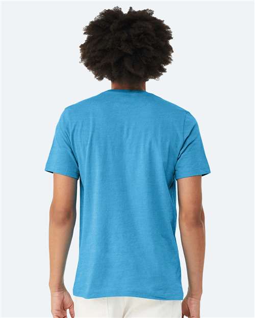 Heather Aqua CVC Jersey Tee - 3001CVC
