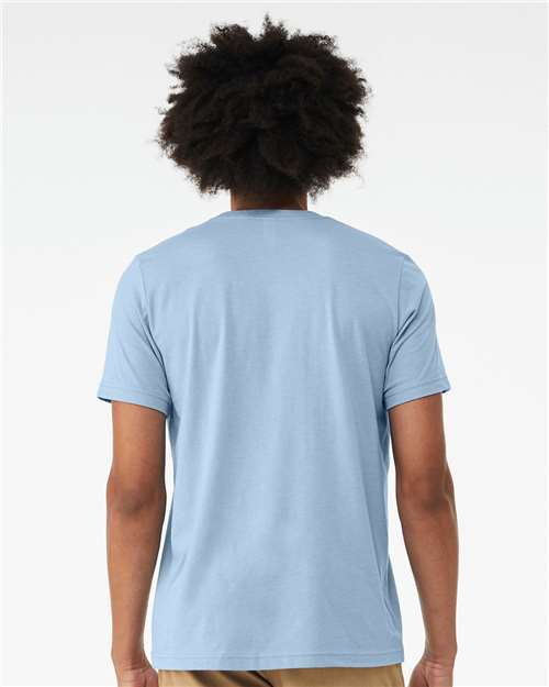 Heather Baby Blue CVC Jersey Tee - 3001CVC