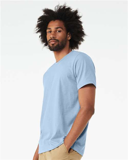 Heather Baby Blue CVC Jersey Tee - 3001CVC