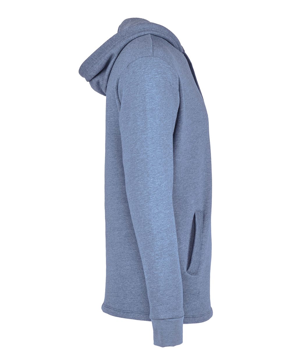 Heather Bay Blue Malibu Welt Pocket Hoodie - 9300