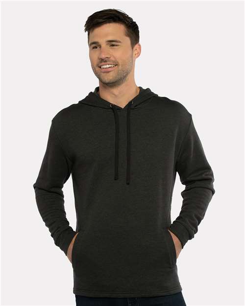 Heather Black Malibu Welt Pocket Hoodie - 9300