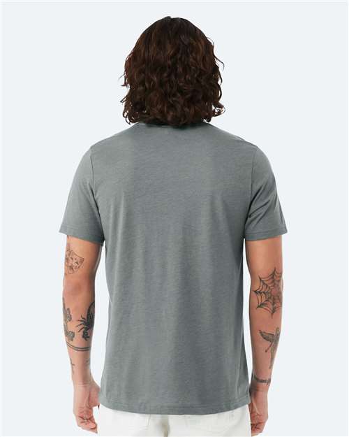 Heather Blue Storm CVC Jersey Tee - 3001CVC