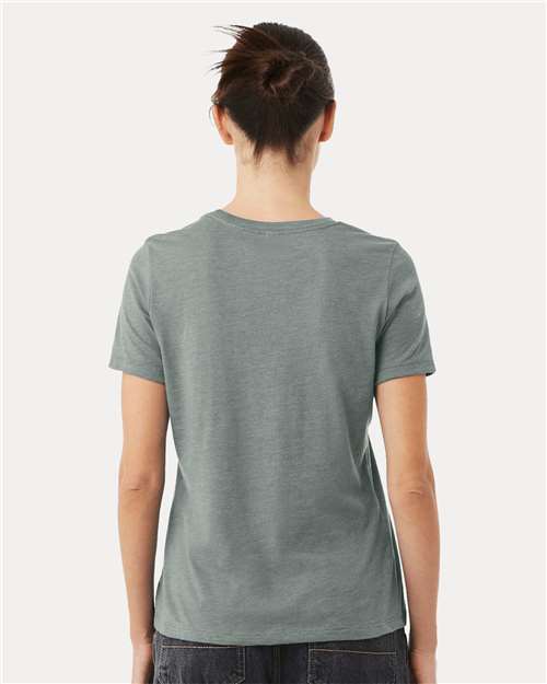 Heather Blue Storm Women’s Relaxed Fit Heather CVC Tee - 6400CVC