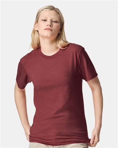 Heather Burgundy CVC Tee - 2001CVC