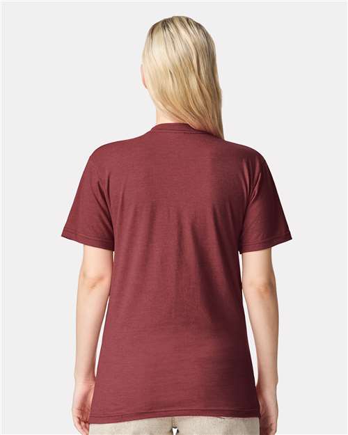 Heather Burgundy CVC Tee - 2001CVC