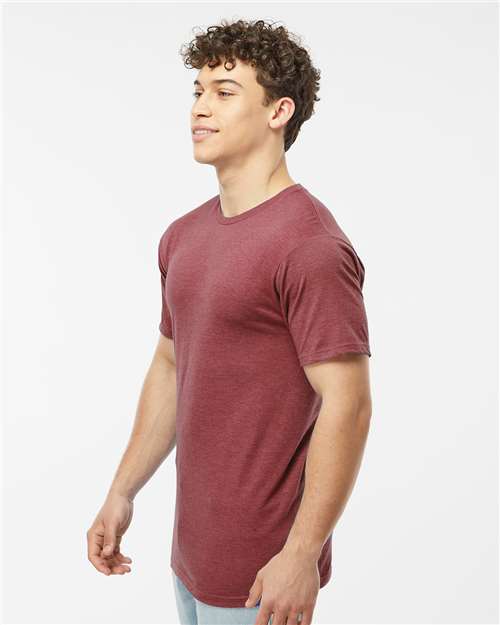 Heather Burgundy Heavyweight Jersey T-Shirt - 290
