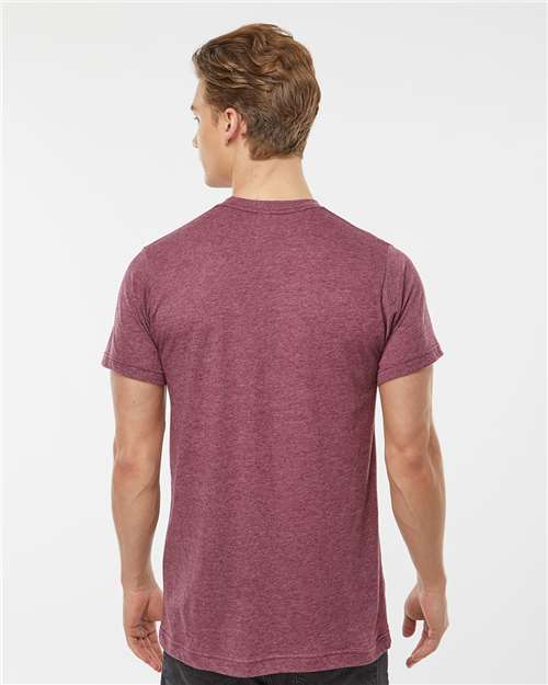 Heather Burgundy Poly-Rich T-Shirt - 241