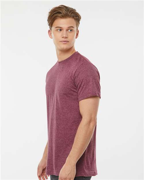 Heather Burgundy Poly-Rich T-Shirt - 241
