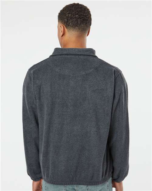 Heather Charcoal Polar Fleece Full-Zip Jacket - 3062