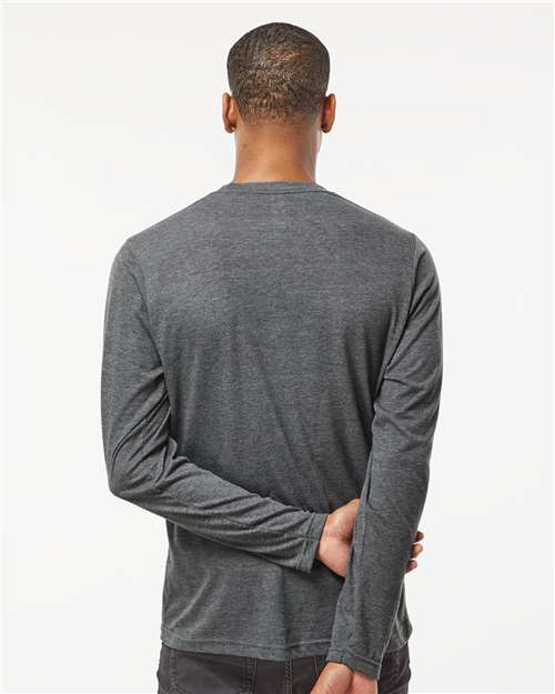 Heather Charcoal Poly-Rich Long Sleeve T-Shirt - 242