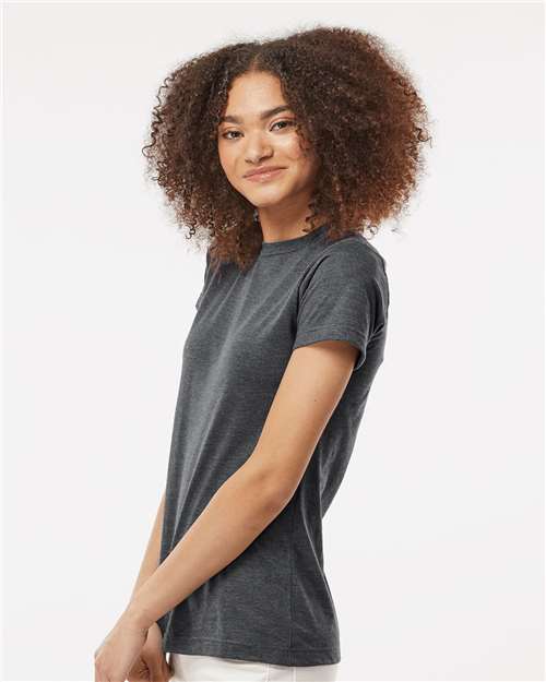 Heather Charcoal Women's Fine Jersey Classic Fit T-Shirt - 216
