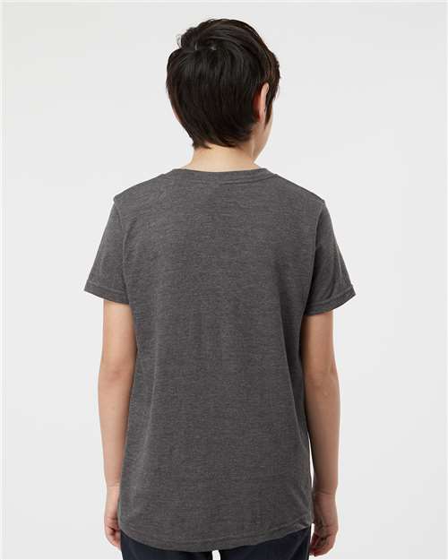 Heather Charcoal Youth Fine Jersey T-Shirt - 235
