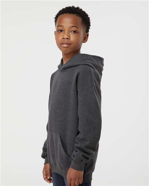 Heather Charcoal Youth Hooded Sweatshirt - 320Y