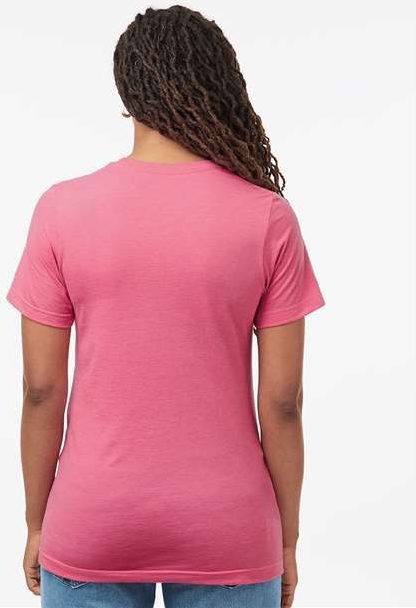 Heather Charity Pink Combed CVC T-Shirt - 602CVC