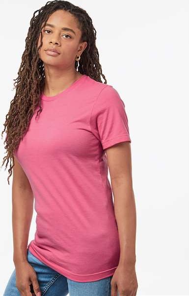 Heather Charity Pink Combed CVC T-Shirt - 602CVC