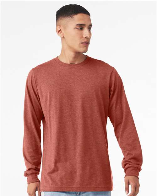 Heather Clay Heather CVC Long Sleeve Tee - 3501CVC