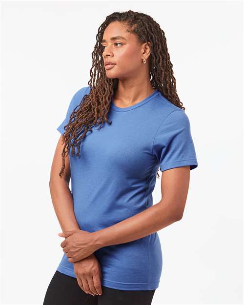 Heather Columbia Blue Combed CVC T-Shirt - 602CVC