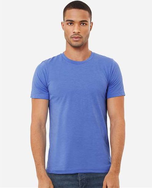Heather Columbia Blue CVC Jersey Tee - 3001CVC