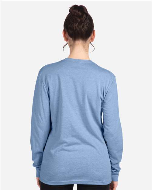 Heather Columbia Blue CVC Long Sleeve T-Shirt - 6211