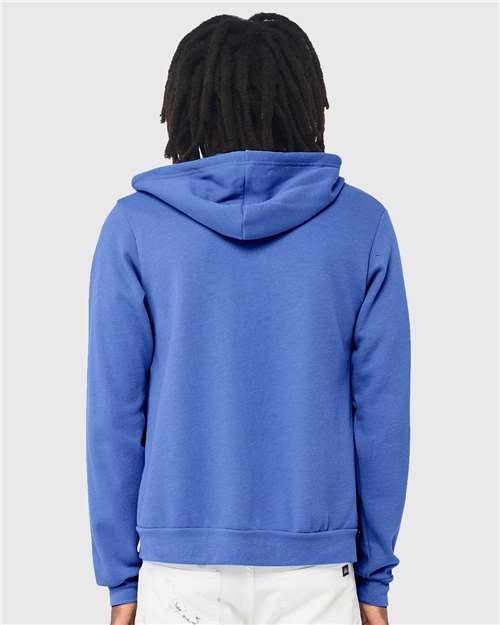 Heather Columbia Blue Sponge Fleece Full-Zip Hoodie - 3739