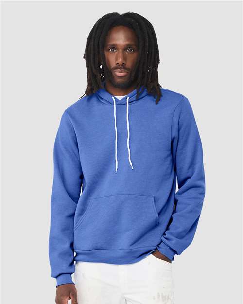 Heather Columbia Blue Sponge Fleece Hoodie - 3719