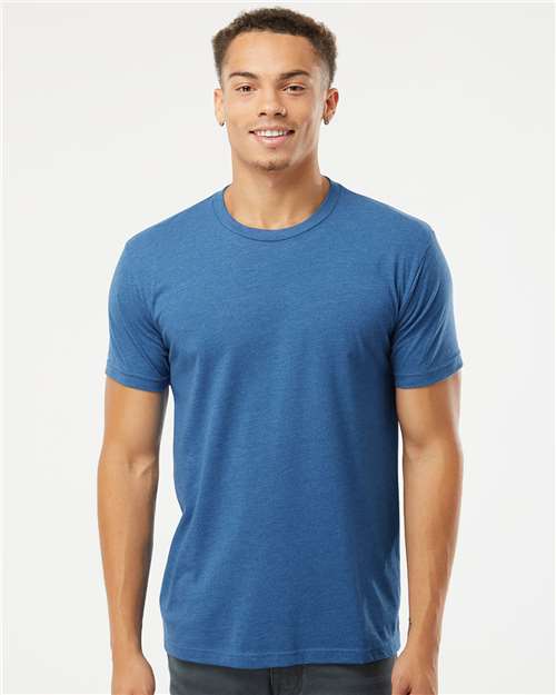 Heather Cool Blue CVC T-Shirt - 6210