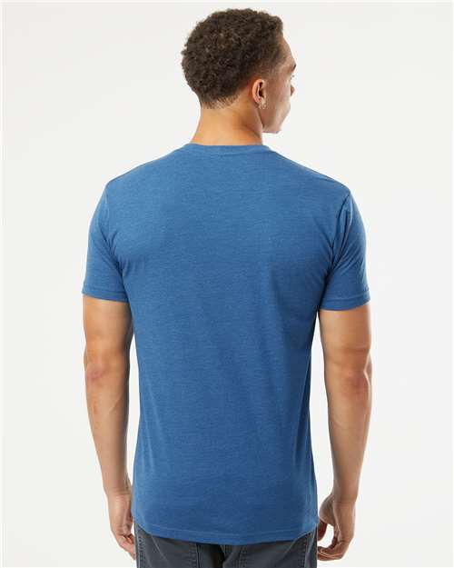 Heather Cool Blue CVC T-Shirt - 6210