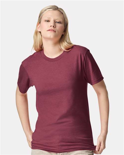 Heather Cranberry CVC Tee - 2001CVC