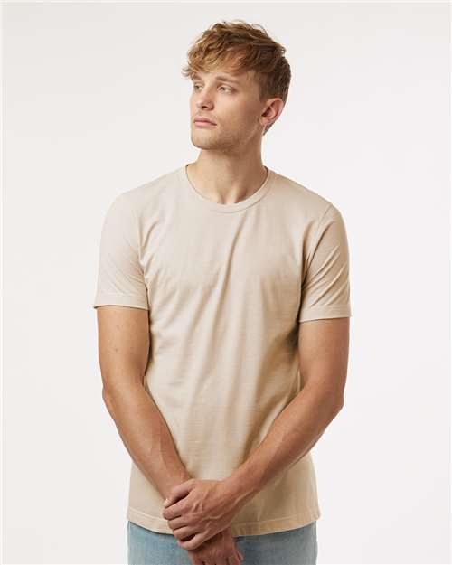 Heather Cream Combed CVC T-Shirt - 602CVC