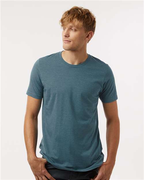 Heather Deep Teal Combed CVC T-Shirt - 602CVC