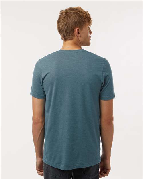 Heather Deep Teal Combed CVC T-Shirt - 602CVC