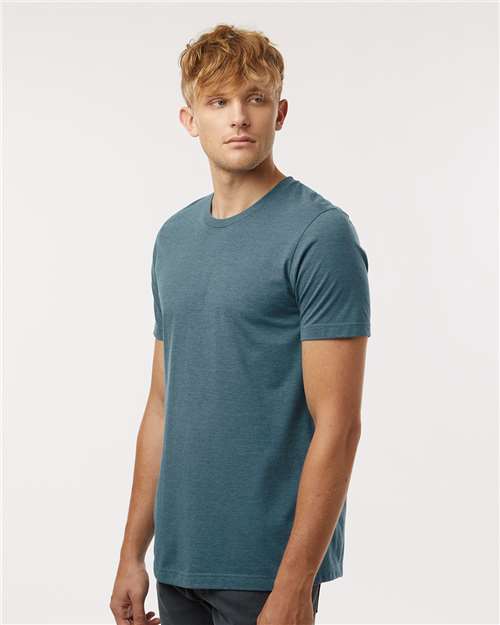 Heather Deep Teal Combed CVC T-Shirt - 602CVC