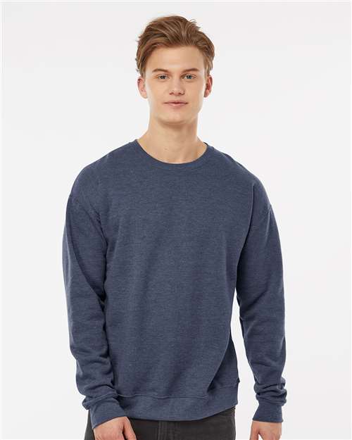 Heather Denim Fleece Crewneck Sweatshirt - 340