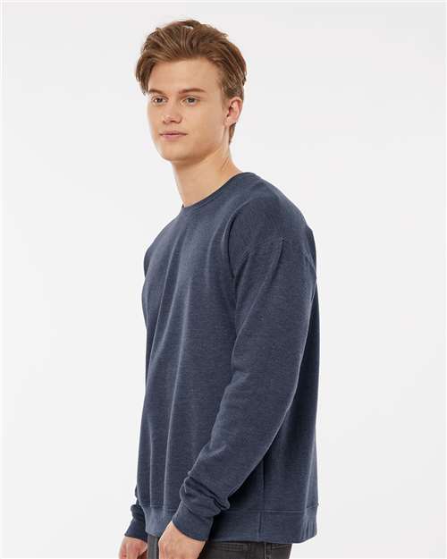 Heather Denim Fleece Crewneck Sweatshirt - 340