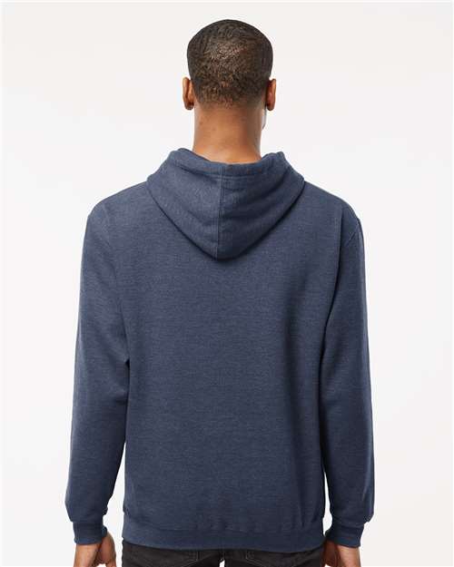 Heather Denim Fleece Hooded Sweatshirt - 320