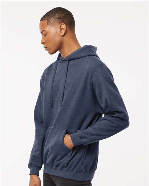 Heather Denim Fleece Hooded Sweatshirt - 320