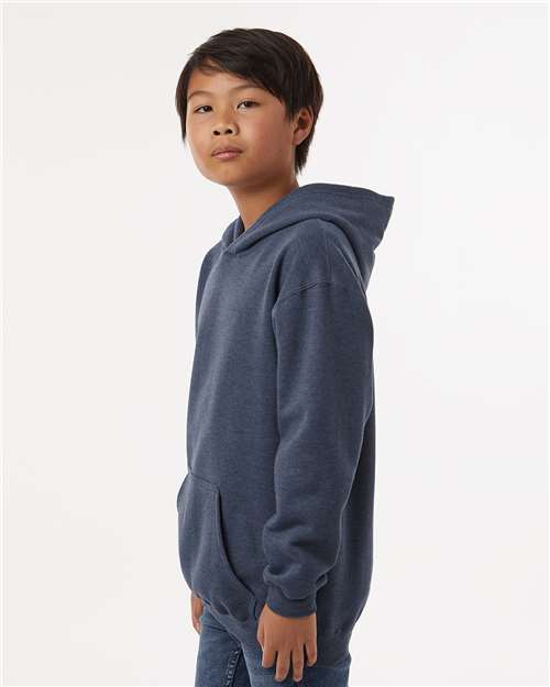 Heather Denim Youth Hooded Sweatshirt - 320Y